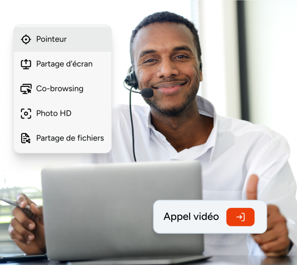 Visio-assistance pour le service client