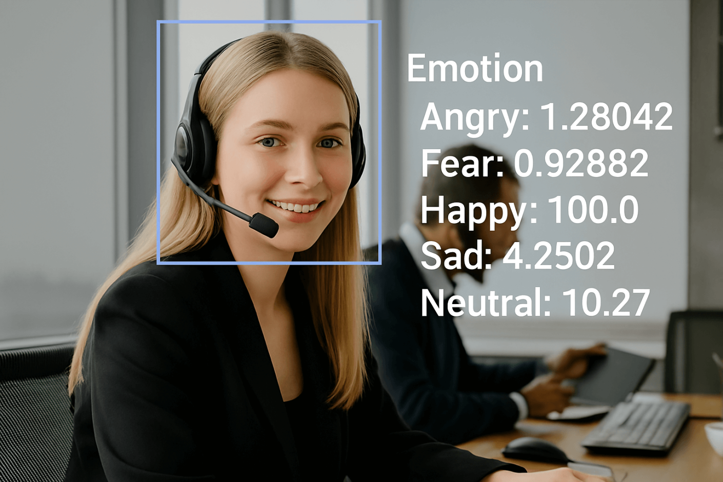 Visual AI reading emotions