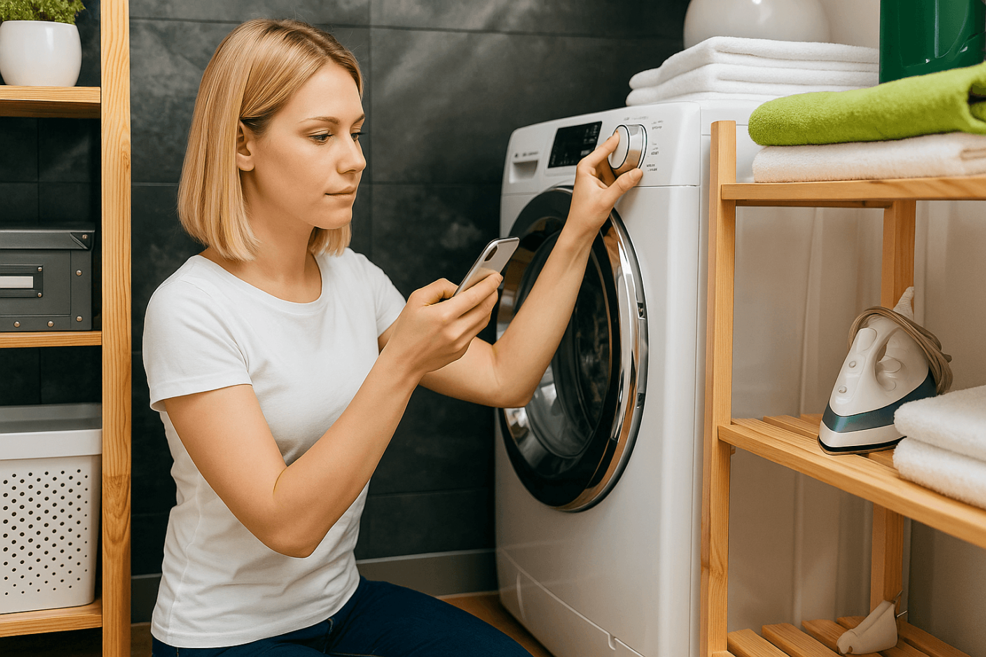 Client qui a un problème avec sa machine à laver