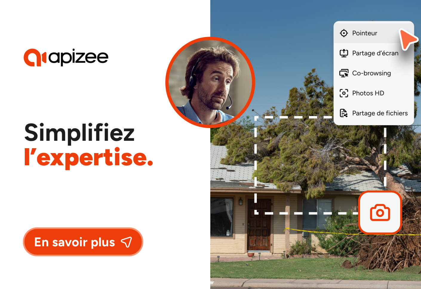 Visio-expertise Apizee pour l'assurance