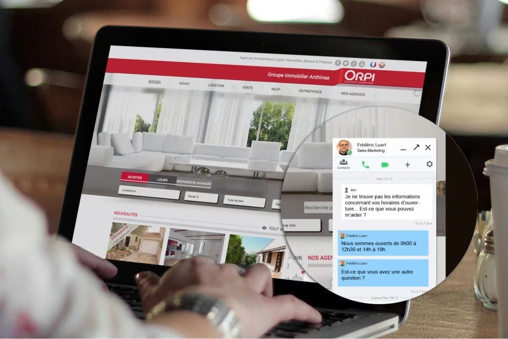 Live Video Chat Solution Chat Vid&eacute;o pour la relation client