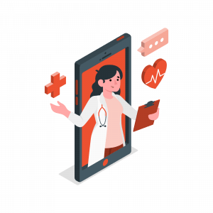 Assistant de r&eacute;gulation m&eacute;dicale illustration