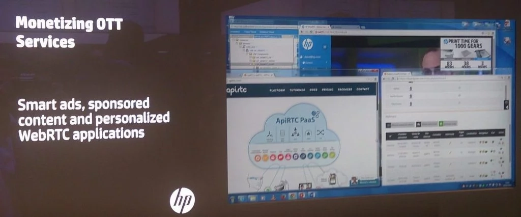 D&eacute;mo at the MWC of IzeeDiag combined to HP WebRTC / SIP GW.