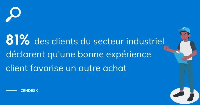 Exp&eacute;rience client dans l'industrie &eacute;tude
