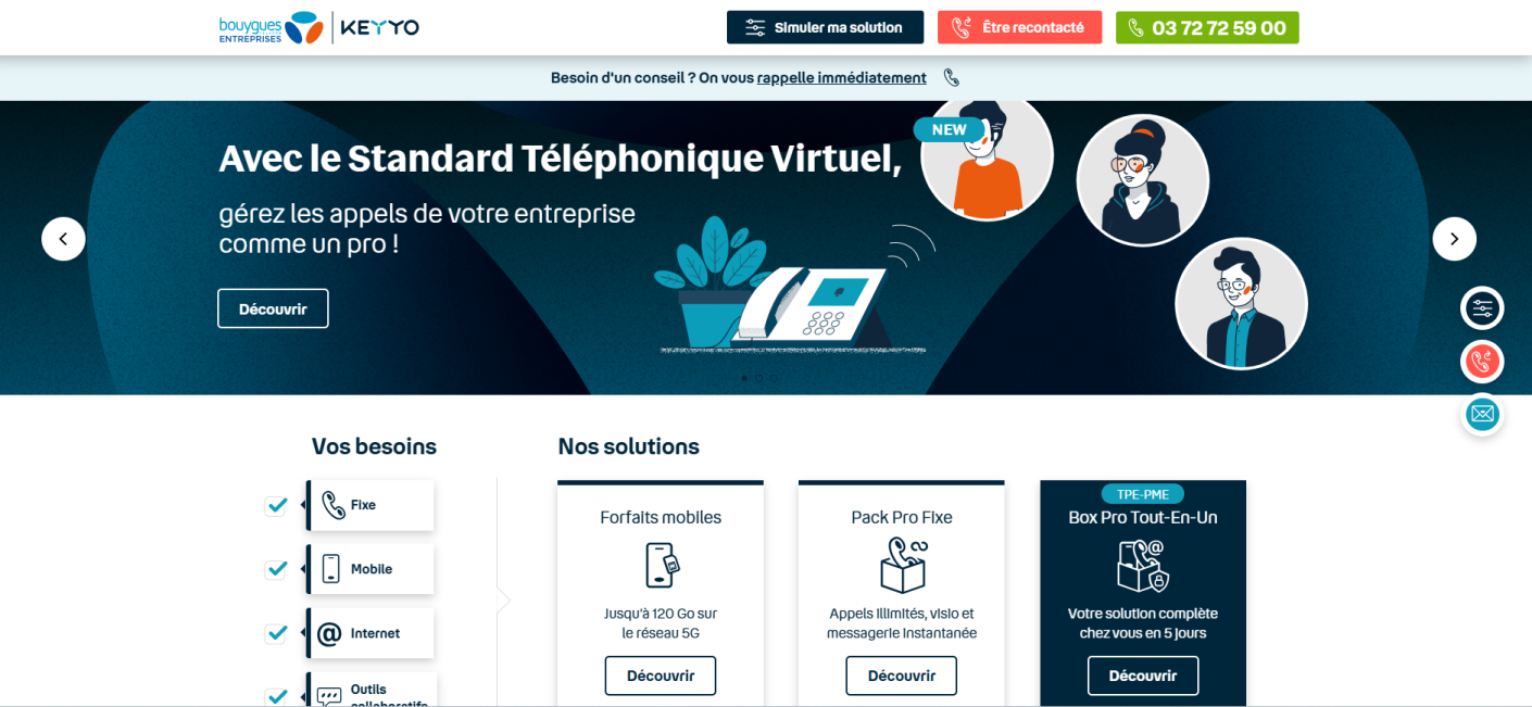 T&eacute;l&eacute;phonie professionnelle Keyyo