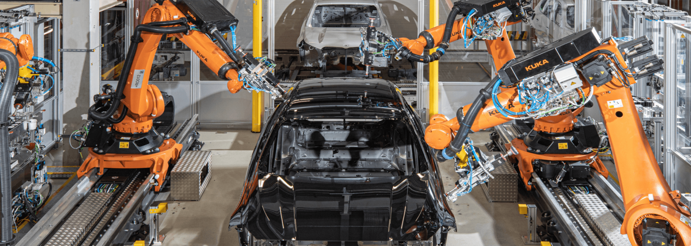 Ligne d&rsquo;assemblage robotique de BMW