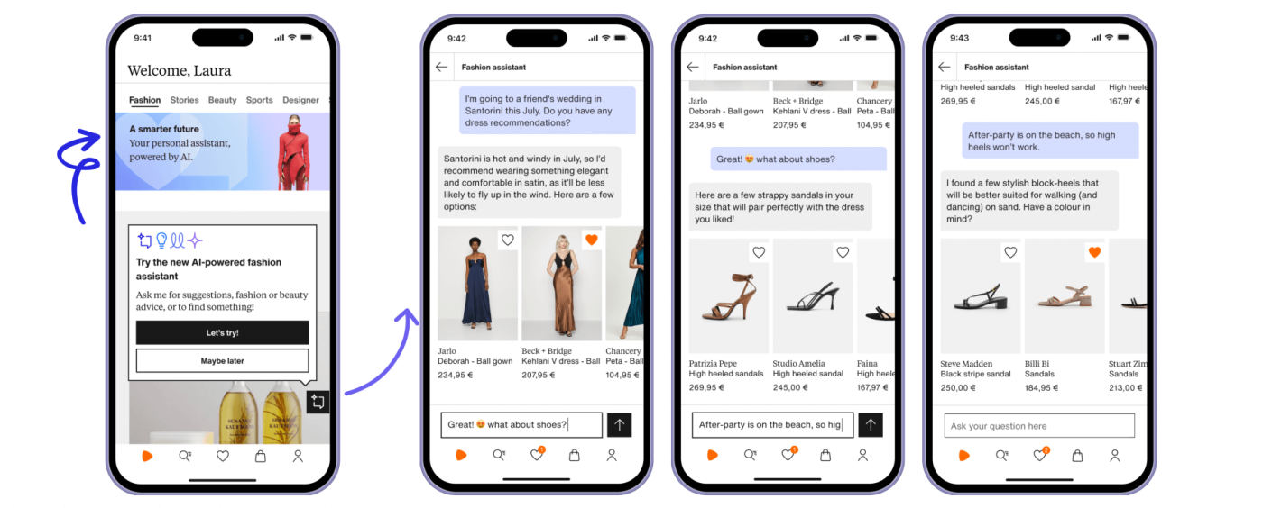 Assistant d&rsquo;achat IA de Zalando